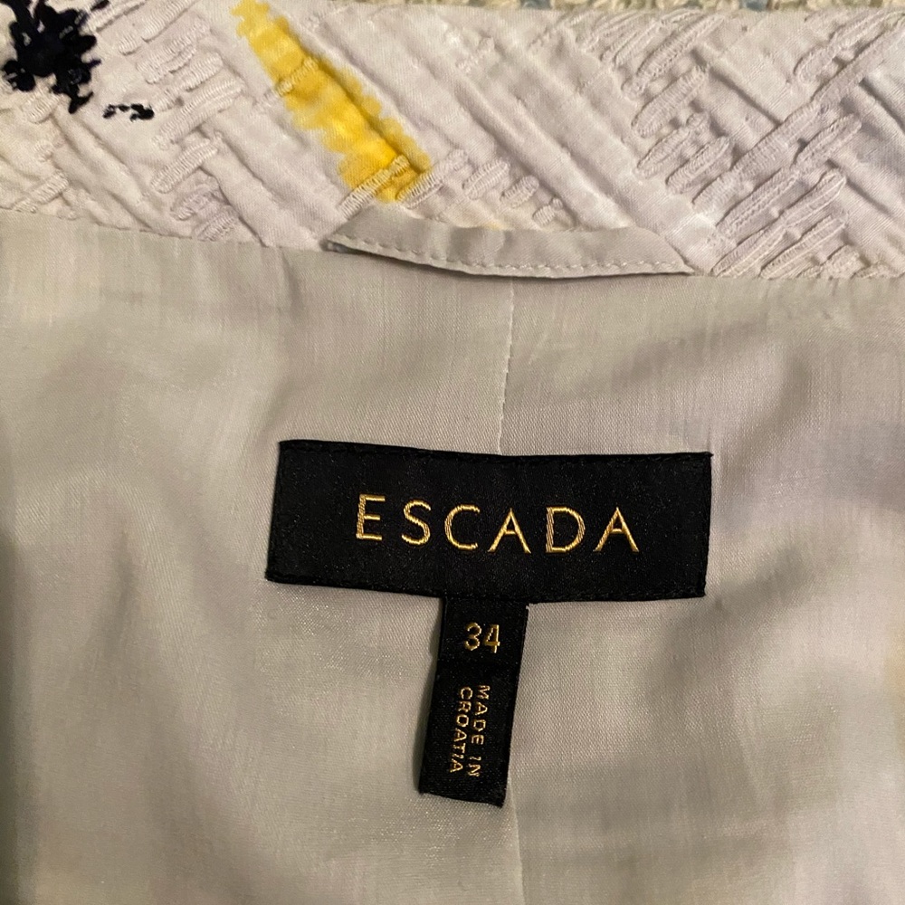 Euc Escada Patterned Jacket - image 3